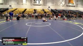 86 lbs Cons. Round 5 - Dylan Kerrick, Penn Yan Wrestling Club vs Buster Barbato, District 3 Wrestling