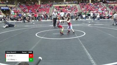 49 lbs Cons. Round 3 - Everett Stacy, Emporia Kids vs Connor Grist, Thunderbird Wrestling Club