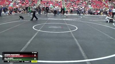 120 lbs Round 1 - Ayden Martinez, Dodge City Wrestling Academy vs Eli Russo, Garden City Wrestling Club