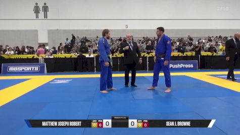 Sean J. Browne vs Matthew Joseph Robert 2025 World Master IBJJF Jiu-Jitsu Championship