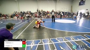 88 lbs Rr Rnd 2 - Caiden Bastian, Battlefield Wrestling Club vs Caden Ryals, Vian Wrestling Club