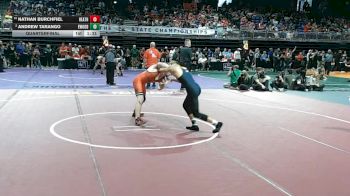 6A 138 lbs Quarterfinal - Nathan Burchfiel, Rockwall Heath vs Andrew Tarango, El Paso Eastwood