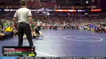 160 lbs Consolation Wb - Jace Nelson-Brown, 8-Emmetsburg vs Titus Evans, 4-Nashua-Plainfield