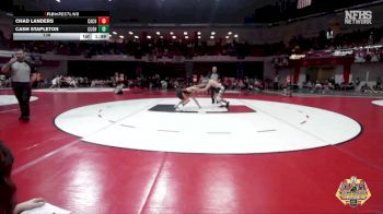 138 lbs Quarterfinals (8 Team) - Cash Stapleton, CUSHING vs Chad Landers, CACHE