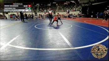 58 lbs Consi Of 16 #2 - Broox Wilkerson, Carl Albert vs Shepherd Cox, Coweta Tiger Wrestling