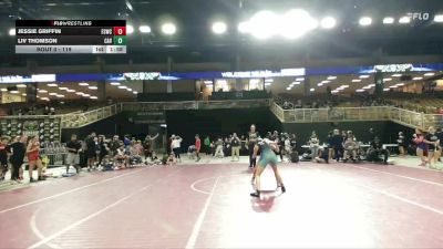 119 lbs Round 3 - Liv Thomson, Caveman vs Jessie Griffin, Fl Scorpions Wrestling Club