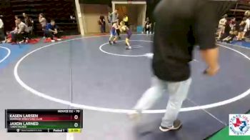 70 lbs Cons. Round 3 - Kasen Larsen, Warrior Wrestling Club vs Jaxon Larned, -Unattached