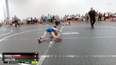 72 lbs Round 6 (10 Team) - Kasen Karl, Missouri Outlaws vs Braden Flowers, Grindhouse