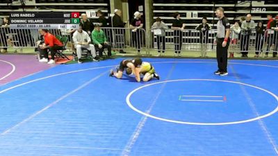 85 lbs Semifinal - Luis Rabelo, North Bergen vs Dominic Velardi, Jersey 74