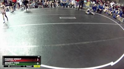 55 lbs Finals (8 Team) - Phoenix Wright, Kansas Cobra vs Bennett Todd, Team Texas Red