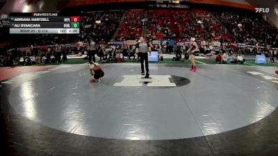 G 114 lbs Champ. Round 1 - Adriana Hartzell, New Plymouth vs Ali Svancara, Buhl