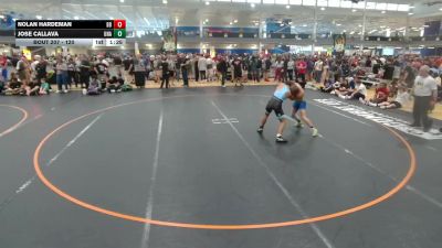 120 lbs Champ. Round 2 - Nolan Hardeman, Boyd Buchanan vs Jose Callava, Unattached
