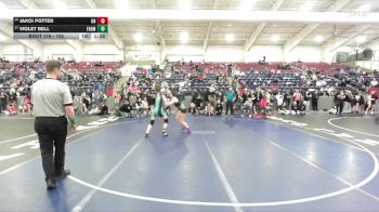 125 lbs Champ. Round 2 - Jakoi Potter, Union vs Violet Bell, Farmington