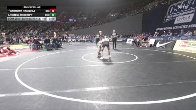 2A/1A Boys 113 Quarterfinal - Anthony Vasquez, Irrigon Boys vs Andrew Bischoff, Regis Boys