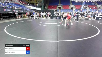 165 lbs Cons 32 #2 - Walker Wedel, OK vs Keegen Andrews, OH