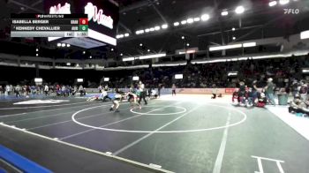 Girls 105 lbs Champ. Round 2 - Kennedy Chevallier, Auburn Riverside (Girls) vs Isabella Berger, Granger (Girls)