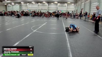 44-48 lbs Round 3 - Michael Pannorfi, Buxton vs Brycen Thorpe, Laurel Highlands