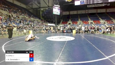 120 lbs Rnd Of 128 - Gunnar Ortiz, AZ vs Abraham Coronado, NV