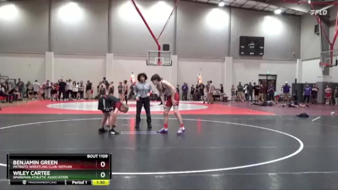 130 lbs Champ. Round 1 - Wiley Cartee, Sparkman Athletic Association vs ...