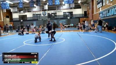 80-88 lbs Round 3 - Caysen Szerszen, Fremont Wrestling Club vs Decker Lott, Morgan Wrestling Club