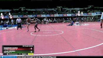 141 lbs Finals (2 Team) - Louis Newell, Kent State vs Shannon Hanna, Campbell University