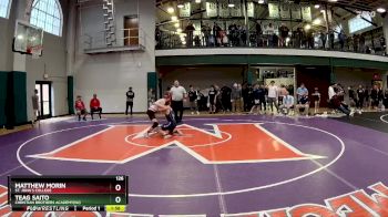 126 lbs Quarterfinal - Matthew Morin, St. John`s College vs Teag Saito, Christian Brothers Academy(NJ)
