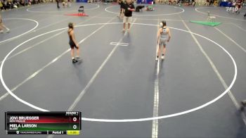 64 lbs Round 1 - Miela Larson, Blaine vs Jovi Bruegger, New Prague
