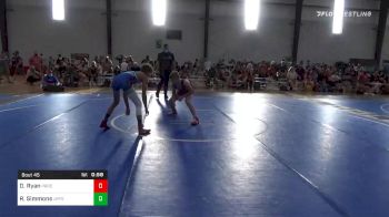 108 lbs Consolation - Dillon Ryan, Prodigy WC vs Ryker Simmons, Upper Valley Aces