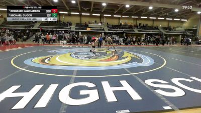132 lbs Quarterfinal - Benjamin Jawharjian, Cranston West vs Michael Cuoco, Scituate