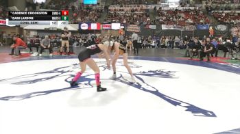 G - 115 lbs Cons. Semi - Cadence Crookston, Simms (Girls) vs Dani Larson, Manhattan (Girls)