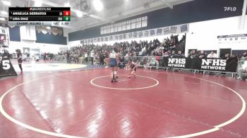 105 lbs Champ. Round 1 - Angelica Serratos, Santa Ana vs Lisa Diaz, JW North