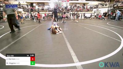 64 lbs Rr Rnd 3 - Jaycie Harmon, Duncan Demon Wrestling vs Maverick Higgins, Choctaw Ironman Youth Wrestling