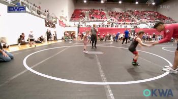 55 lbs Rr Rnd 2 - Gevevieve Drain, Mustang Bronco Wrestling Club vs Arielle Wylie, Tuttle Wrestling