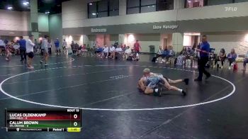 106 lbs Cross Bracket (8 Team) - Lucas Oldenkamp, Iowa Gold vs Calum Brown, STL Orange