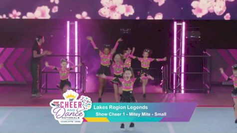 Lakes Region Legends [2025 Show Cheer 1 - Mitey Mite - Small] 2025 Pop Warner National Cheer & Dance Championship