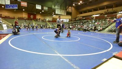 46 lbs Rr Rnd 1 - Gatlin Leonard, Mountain View Stingers Wrestling vs Lincoln Marshall, Mighty Bluebirds Wrestling