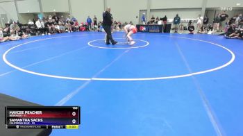 130 lbs Semis & 1st Wrestleback (8 Team) - Maycee Peacher, Nebraska vs Samantha Sachs, California Blue