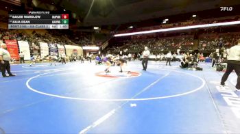 155 Class 2 lbs Quarterfinal - Paige Strauch, North Kansas City vs Mya Willis, Eureka