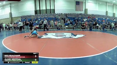 70 lbs Cons. Round 5 - Oliver Westphal, Sabertooth Wrestling Club vs Nick Beauchamp, Bulldog Premier Wrestling Club