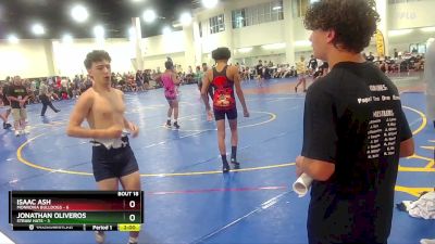 120 lbs Round 4 (10 Team) - Isaac Ash, Monrovia Bulldogs vs Jonathan Oliveros, Straw Hats