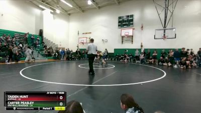 150B Round 2 - Taiden Hunt, Buffalo vs Carter Peasley, Greybull/Riverside