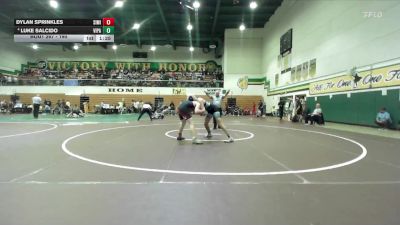190 lbs Champ. Round 2 - Dylan Sprinkles, Simi Valley vs Luke Salcido, Villa Park