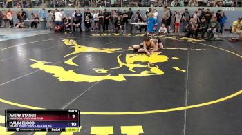 136 lbs Quarterfinal - Avery Staggs, Marathon Wrestling Club vs Malin Blood, Valdez Youth Wrestling Club Inc.