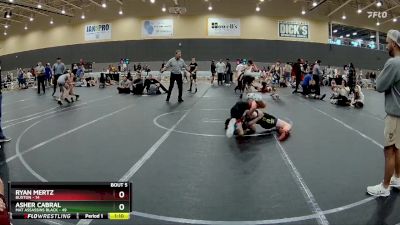 100 lbs Round 2 (6 Team) - Asher Cabral, Mat Assassins Black vs Ryan Mertz, Buxton