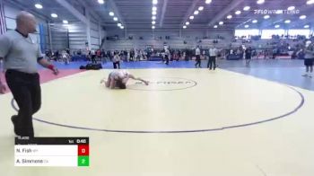 113 lbs Consi Of 4 - Nathan Fish, WY vs Aiden Simmons, CA