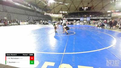 2A 150 lbs Cons. Round 2 - Hunter Nicholson, East Valley (Spokane) vs Tyrese Guzman, Shadle Park