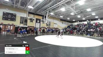 170 lbs Consi Of 8 #2 - Alexander Sanchez, Danbury vs Patrick Dobbs, Trumbull