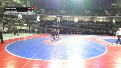285-4A 3rd Place Match - Alex Miller, Allatoona vs Will Thomas, Woodland, Cartersville