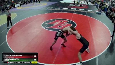 Champ. Round 1 - Easton Hochstein, Cedar Catholic vs Braxton Hatch, Minden