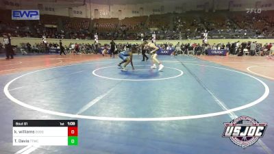 96 lbs Semifinal - Kellen Williams, Dodge City Wrestling Academy vs Tajuan Davis, Team Tulsa Wrestling Club